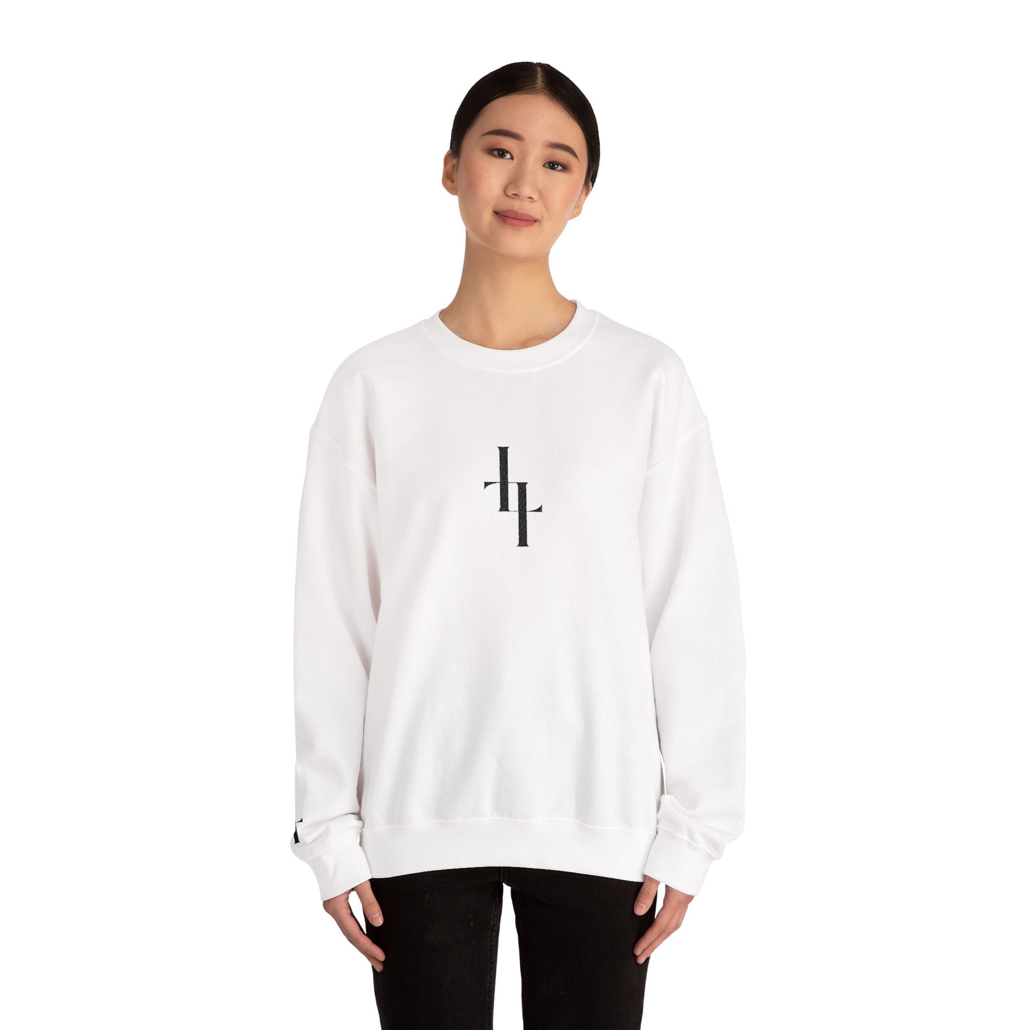 Lord Of Lords™ One B&W Women White Crewneck Sweatshirt