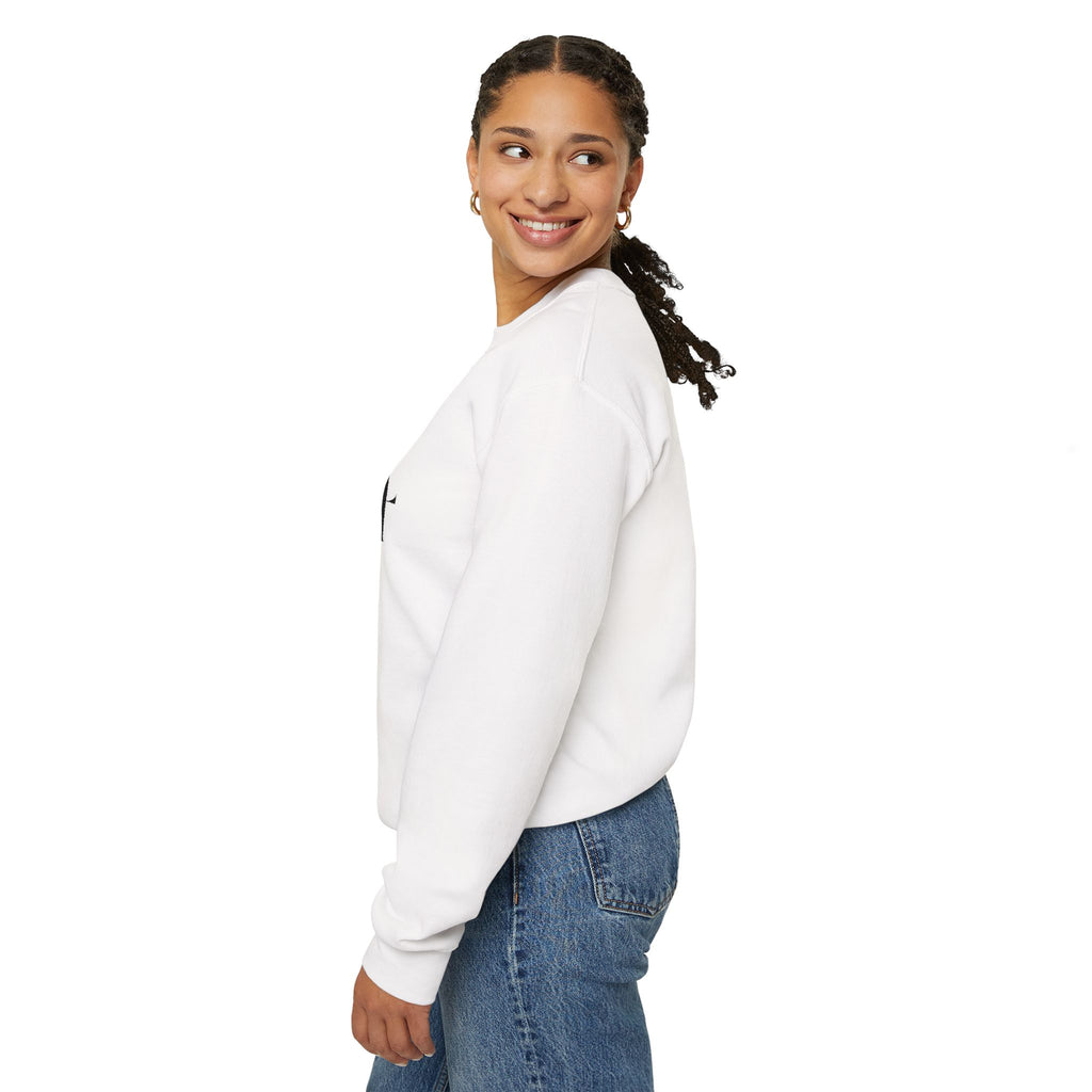 Lord Of Lords™ One B&W Women White Crewneck Sweatshirt