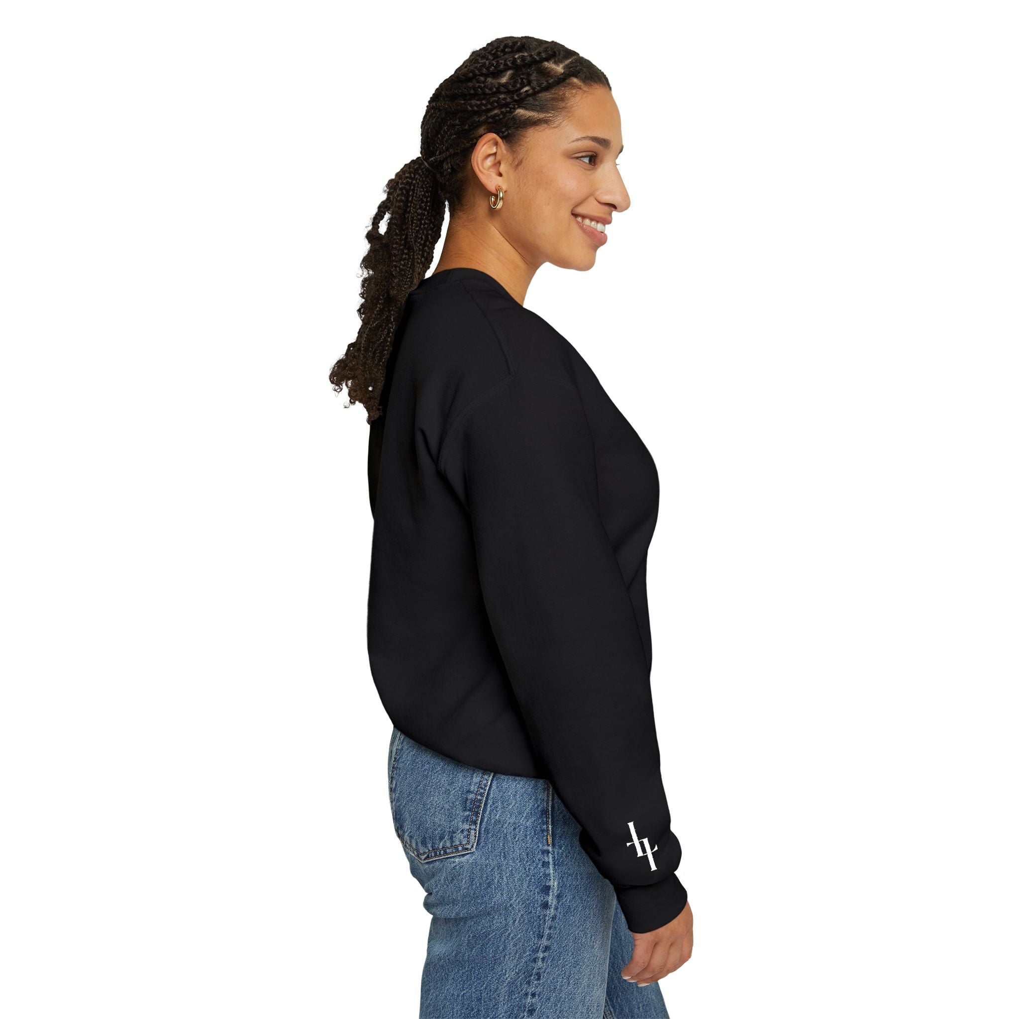 Lord Of Lords™ One B&W Women Black Crewneck Sweatshirt