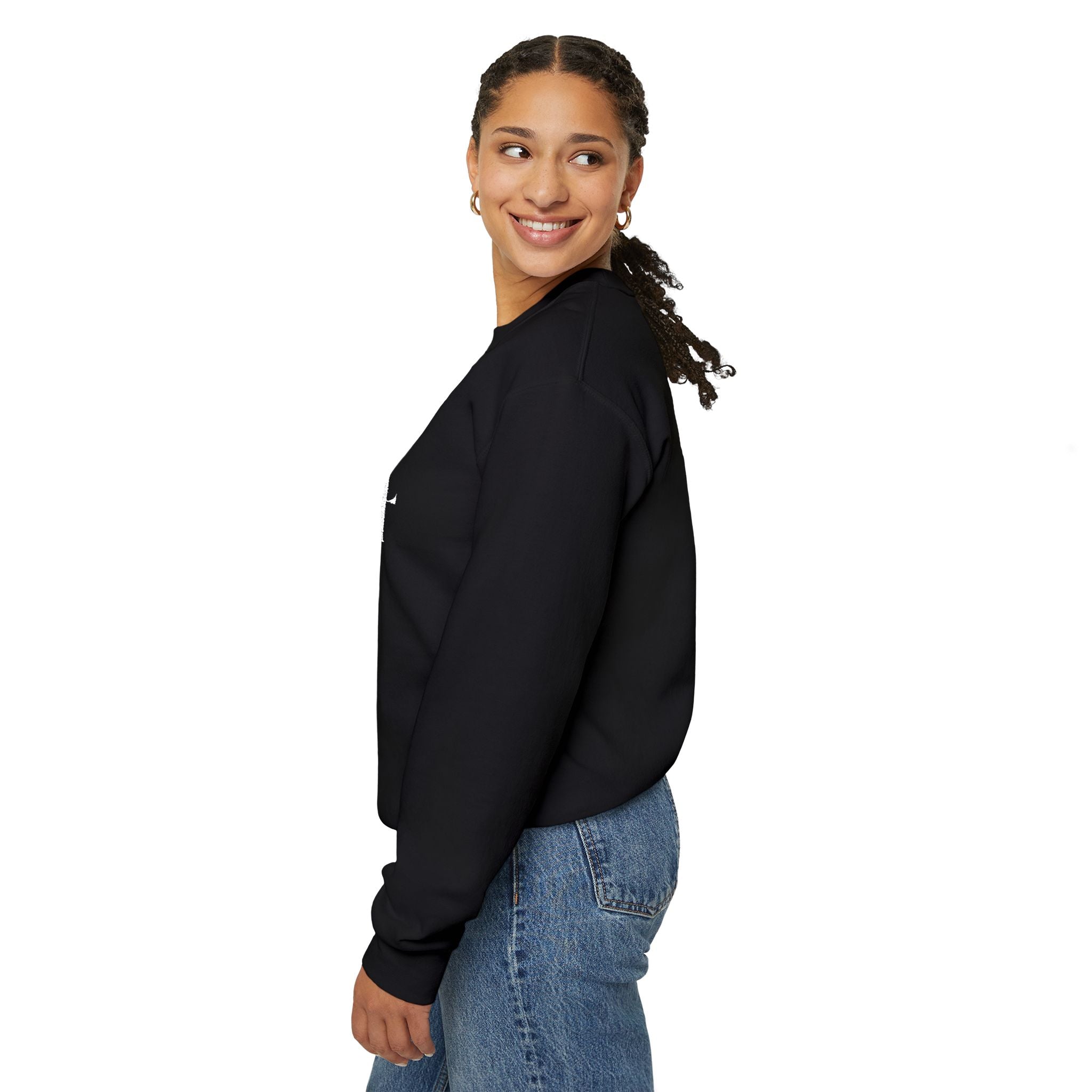 Lord Of Lords™ One B&W Women Black Crewneck Sweatshirt