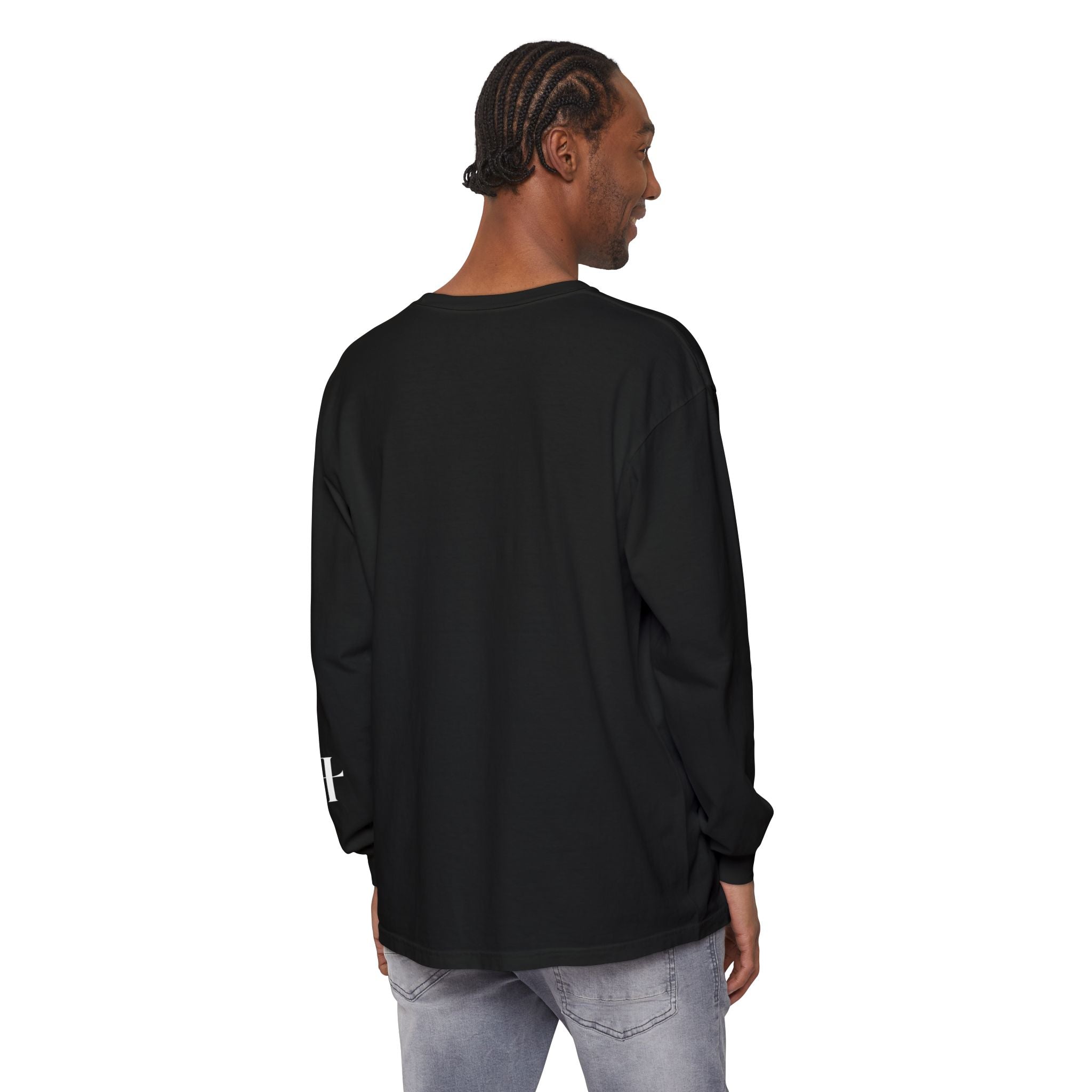 Lord Of Lords™ One B&W Men Black Long Sleeve Shirt