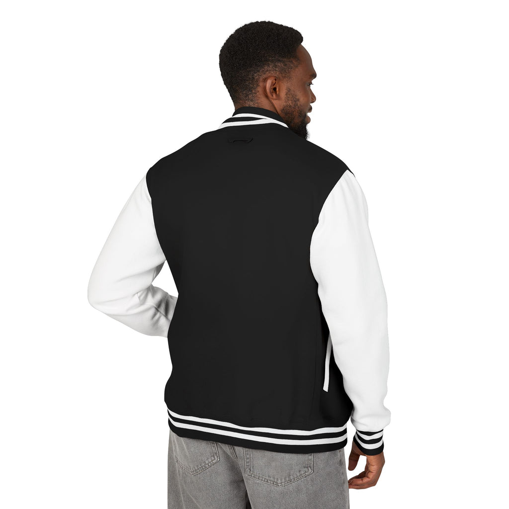 Lord Of Lords™ One B&W Men Letterman Jacket