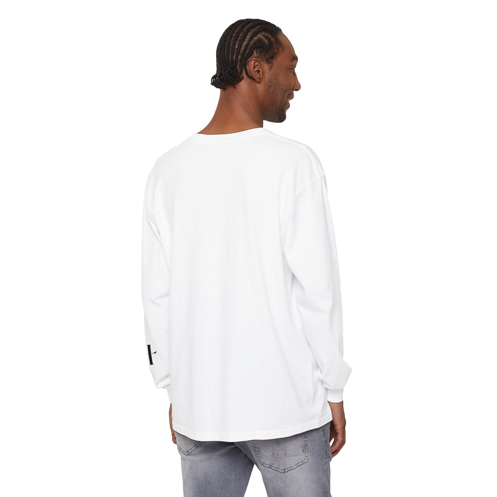 Lord Of Lords™ One B&W Men White Long Sleeve Shirt